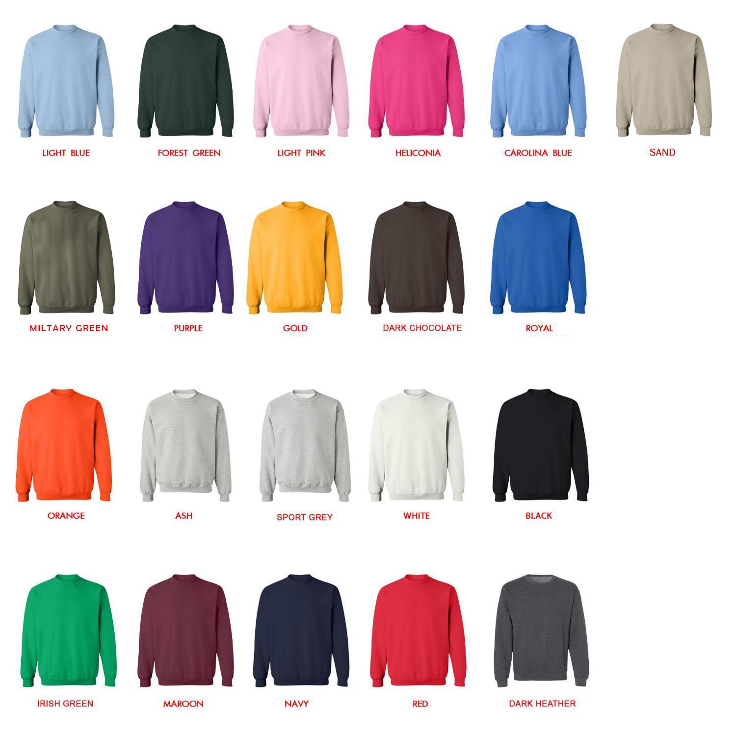 sweatshirt color chart - Blue Exorcist Merch