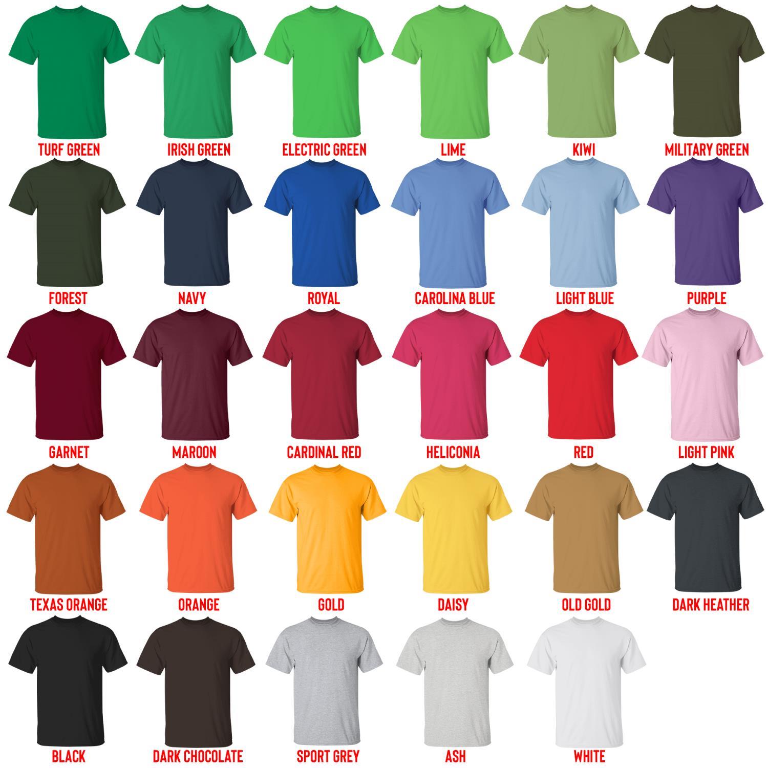 t shirt color chart - Blue Exorcist Merch
