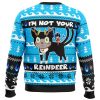 Im Not Your Reindeer Blue Exorcist Ugly Christmas Sweater BACK mockup - Blue Exorcist Merch