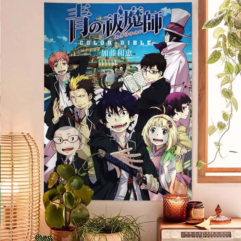 Smile Blue Exorcist Hanging Tapestry