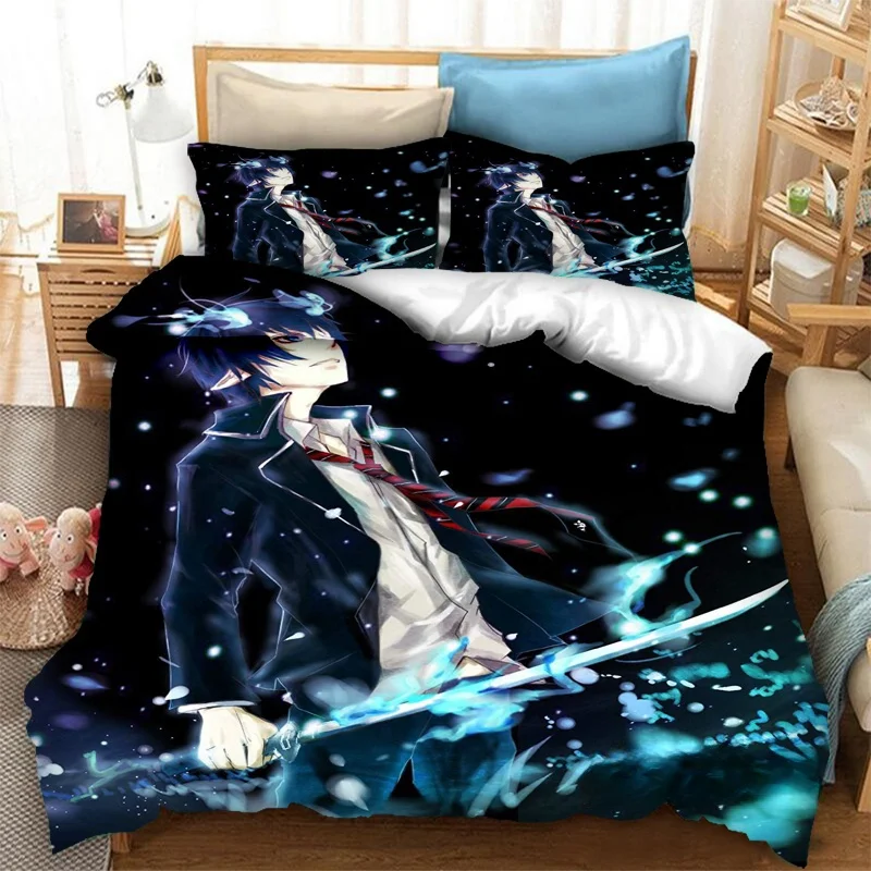 Hot Anime Blue Exorcist Bedding Set