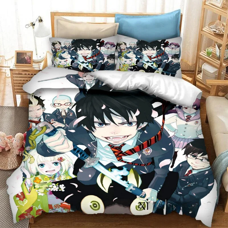 New Collection Anime Blue Exorcist Bedding Set