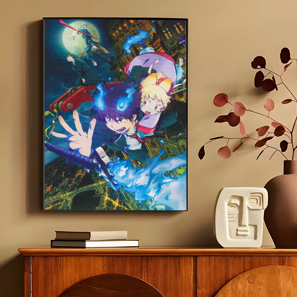 Okumura Rin & Moriyama Blue Exorcist HD Quality Wall Art