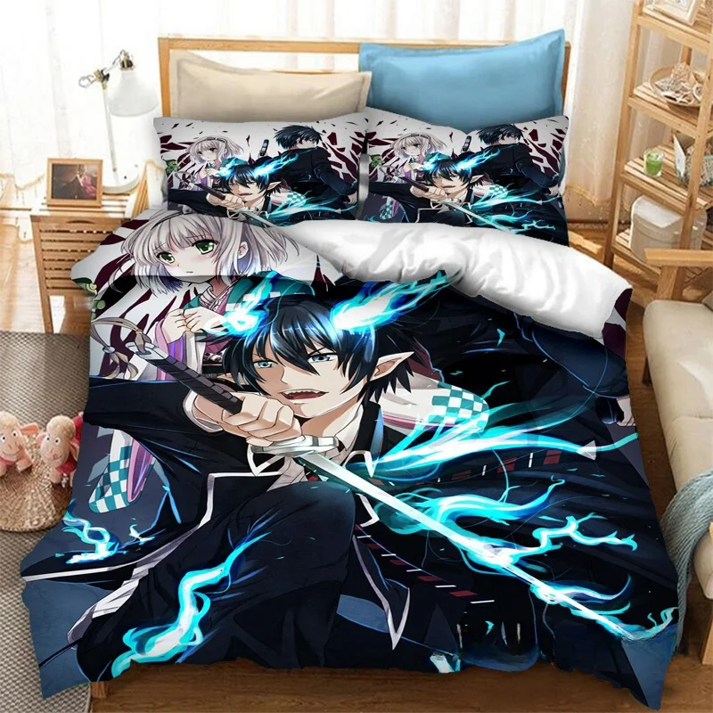 Must Try Anime Blue Exorcist Bedding Set