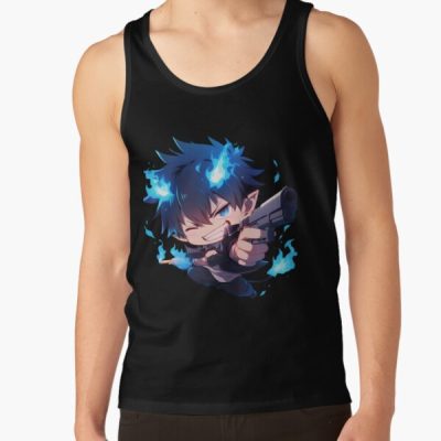 Rin Okumura Blue Exorcist Anime Chibi Gun Tank Top