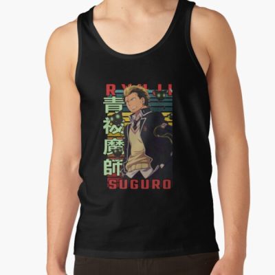 Ryuji Suguro Blue Fantasy Anime Exorcist Design Tank Top