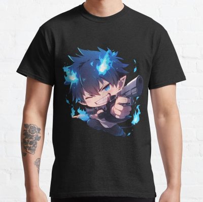 Rin Okumura Blue Exorcist Anime Chibi Gun T-shirt
