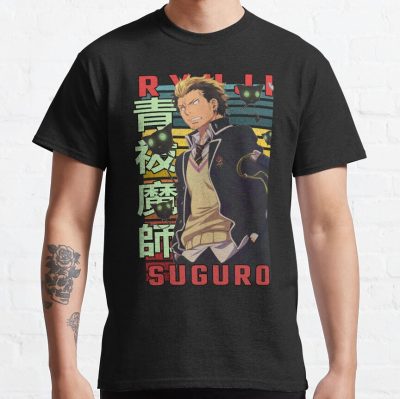 Bon Ryuji Suguro Blue Exorcist Retro Anime Design T-shirt