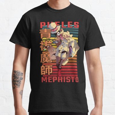 Mephisto Pheles Blue Exorcist Retro Anime Design T-shirt