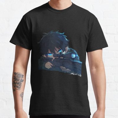 Rin Okumura Blue Exorcist Sniper Rifle Military Chibi T-shirt