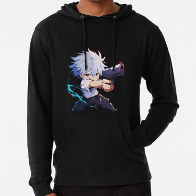 Kaworu Nagisa Neon Genesis Mephisto Pheles Blue Exorcist Anime Chibi Gun Hoodie