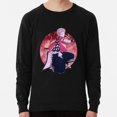 The Little Boy Pink Hair Exorcist Anime Blue Circle Design Sweatshirt