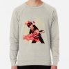 ssrcolightweight sweatshirtmensoatmeal heatherfrontsquare productx1000 bgf8f8f8 12 - Blue Exorcist Merch