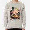 ssrcolightweight sweatshirtmensoatmeal heatherfrontsquare productx1000 bgf8f8f8 24 - Blue Exorcist Merch