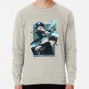 ssrcolightweight sweatshirtmensoatmeal heatherfrontsquare productx1000 bgf8f8f8 25 - Blue Exorcist Merch