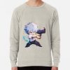 ssrcolightweight sweatshirtmensoatmeal heatherfrontsquare productx1000 bgf8f8f8 50 - Blue Exorcist Merch