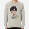 ssrcolightweight sweatshirtmensoatmeal heatherfrontsquare productx1000 bgf8f8f8 51 - Blue Exorcist Merch