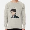 ssrcolightweight sweatshirtmensoatmeal heatherfrontsquare productx1000 bgf8f8f8 6 - Blue Exorcist Merch