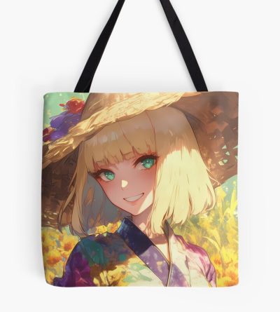 Shiemi Moriyama Blue Exorcist Anime Summer Kimono Sunflower Nature Tote Bag