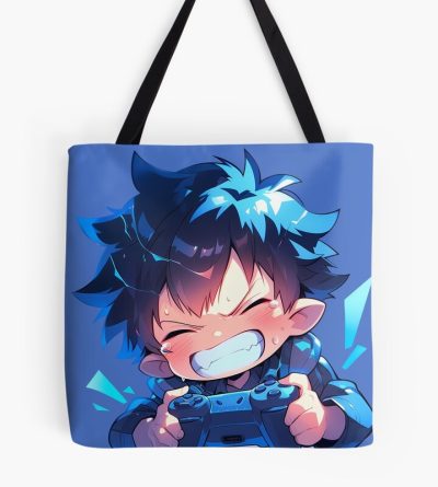 Renzo Shima Blue Exorcist Anime Chibi Gaming Playful Spark Tote Bag