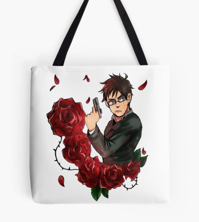 Yukio And Roses Tote Bag