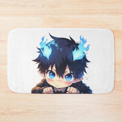 Rin Okumura Chibi Demon Exorcist Blue Exorcist Anime Bath Mat