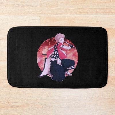 The Little Boy Pink Hair Exorcist Anime Blue Circle Design Bath Mat