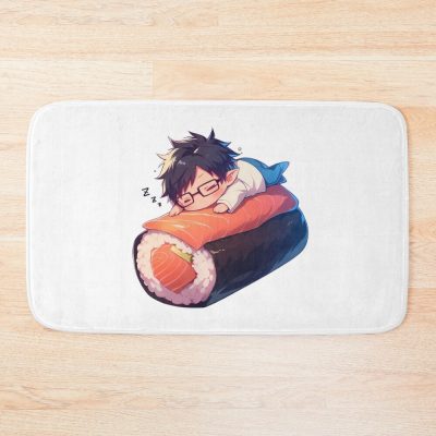 Chibi Kawaii Yukio Okumura Blue Exorcist Sushi Tranquility Bath Mat
