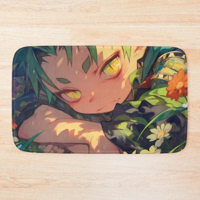 Amaimon Blue Exorcist Rampaging Evangelion Unit 01 Unleashes Power Evangelion Anime Bath Mat