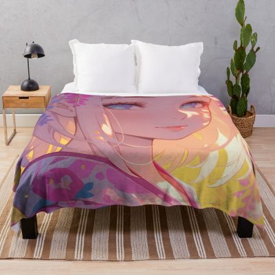 Shiemi Moriyama Blue Exorcist Anime Wisteria Lantern Spring Throw Blanket