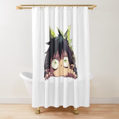 Amaimon Playful Mischievous Horned Demon Blue Exorcist Anime Shower Curtain