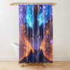 Blue Amaimon Demon Wisteria Purple Petals Ao No Exorcist Anime Shower Curtain