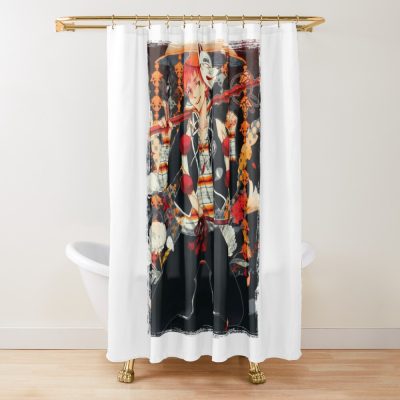 Character Mask Exorcist Fantasy Blue Shower Curtain