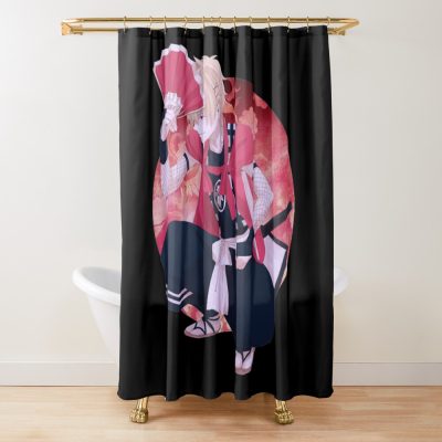 Character Blue Fantasy Exorcist Anime Circle Design Shower Curtain