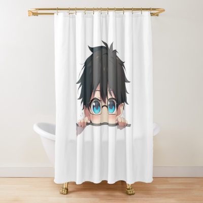 Yukio Okumura Chibi Exorcist Marksman Blue Exorcist Anime Shower Curtain