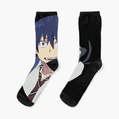 Rin And Pet Cute Exorcist Anime Classic Socks