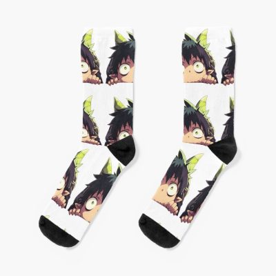 Amaimon Playful Mischievous Horned Demon Blue Exorcist Anime Socks