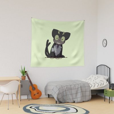 Kuro Kawaii Black Cat Tapestry