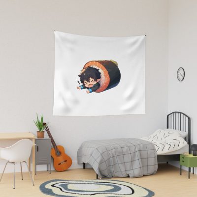 Chibi Kawaii Rin Okumura Blue Exorcist Sushi Tapestry
