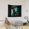 Anime Exorcist Yukio Head Shot Green Style Design Tapestry